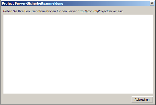 nearly empty GUI dialog